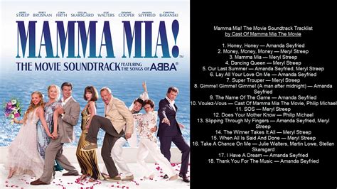 mamma mia 2008 songs